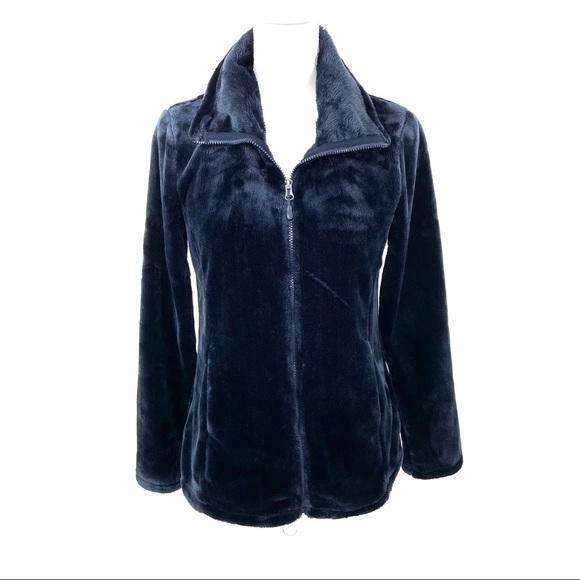 32 Degrees Jackets & Blazers - 32 Degrees Heat Faux Fur Fleece Jacket Midnight Blue Small